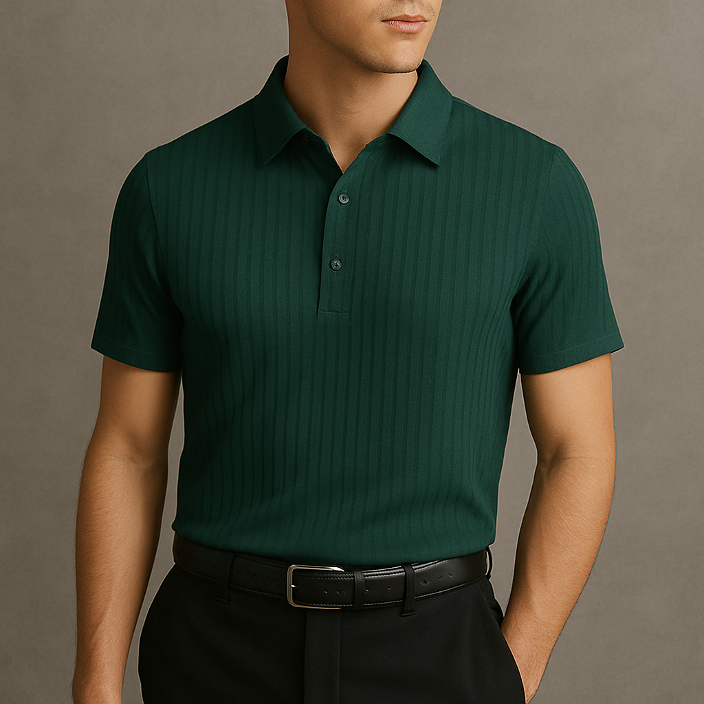 Signature Ribbed Stretch Polo