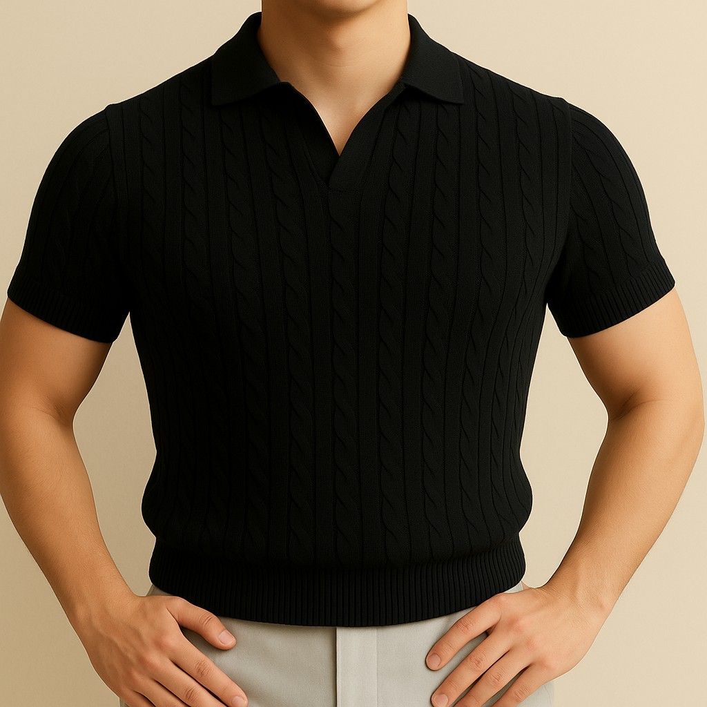 Signature Cable Knit Polo