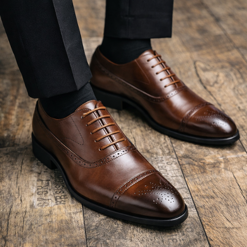 Oxford Kensington Leather Shoes