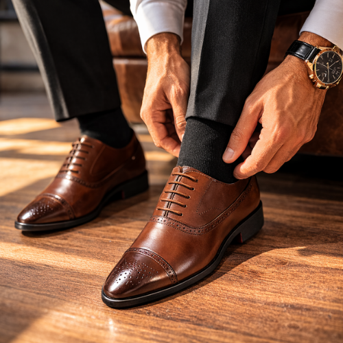 Oxford Kensington Leather Shoes