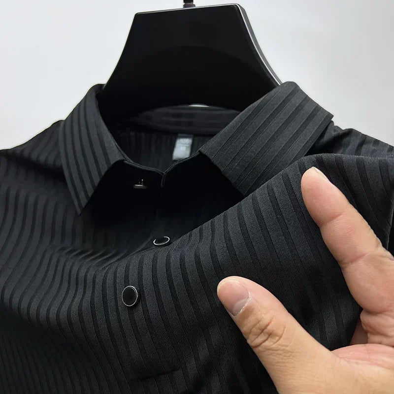 Signature Ribbed Stretch Polo