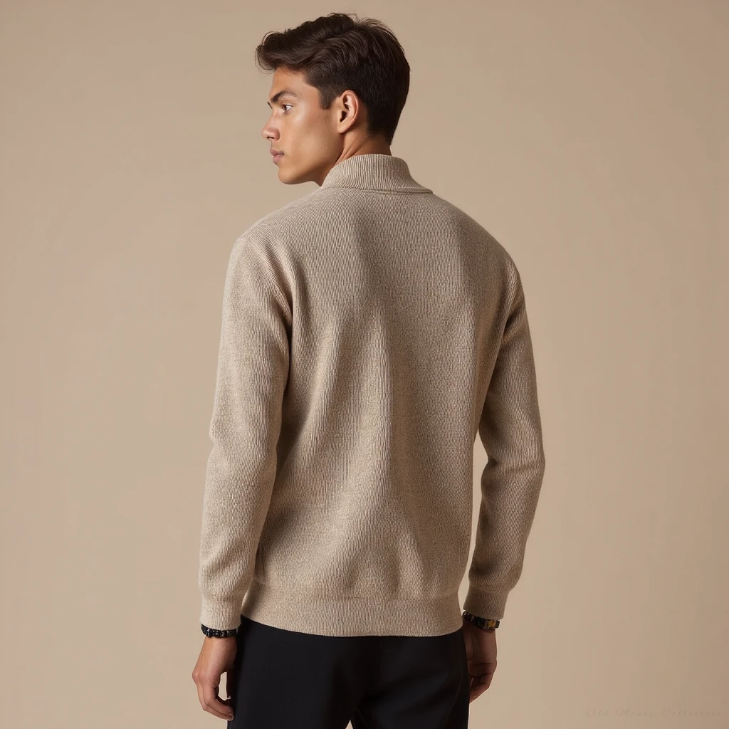 Textured Cotton Bomber Knit