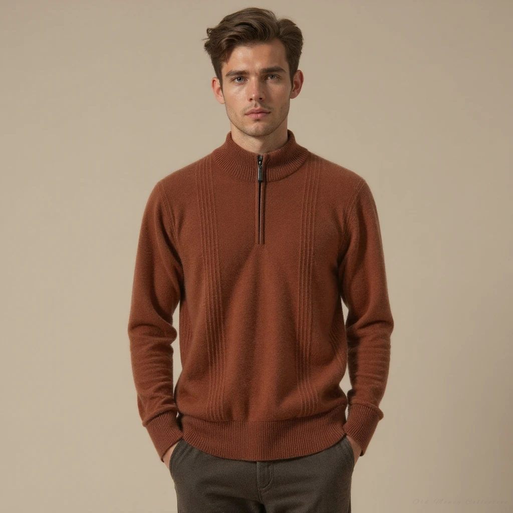 Sorrento Ribbed Cashmere Quarter-Zip