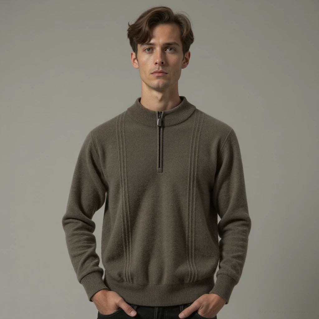 Sorrento Ribbed Cashmere Quarter-Zip
