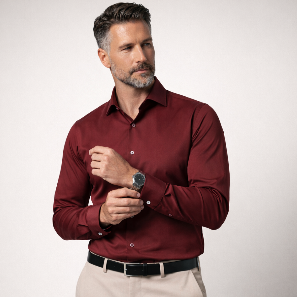 360° Motion Long Sleeve — Burgundy