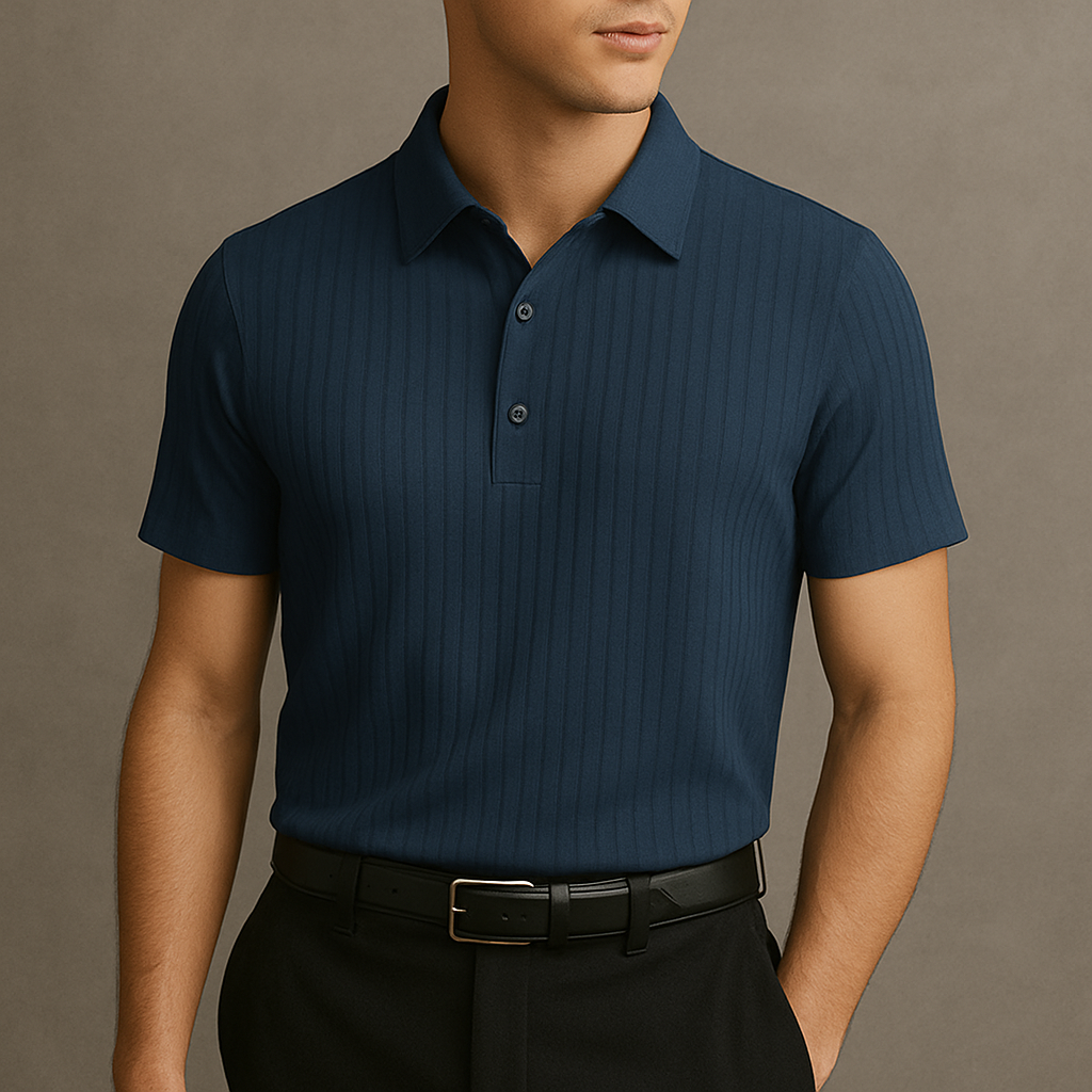 Signature Ribbed Stretch Polo