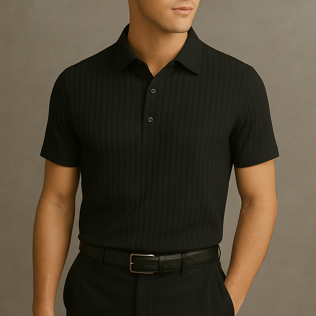Signature Ribbed Stretch Polo