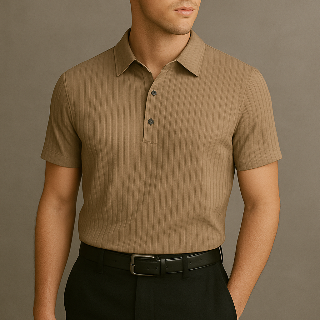 Signature Ribbed Stretch Polo