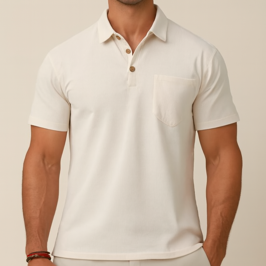 Riviera Linen Pocket Polo