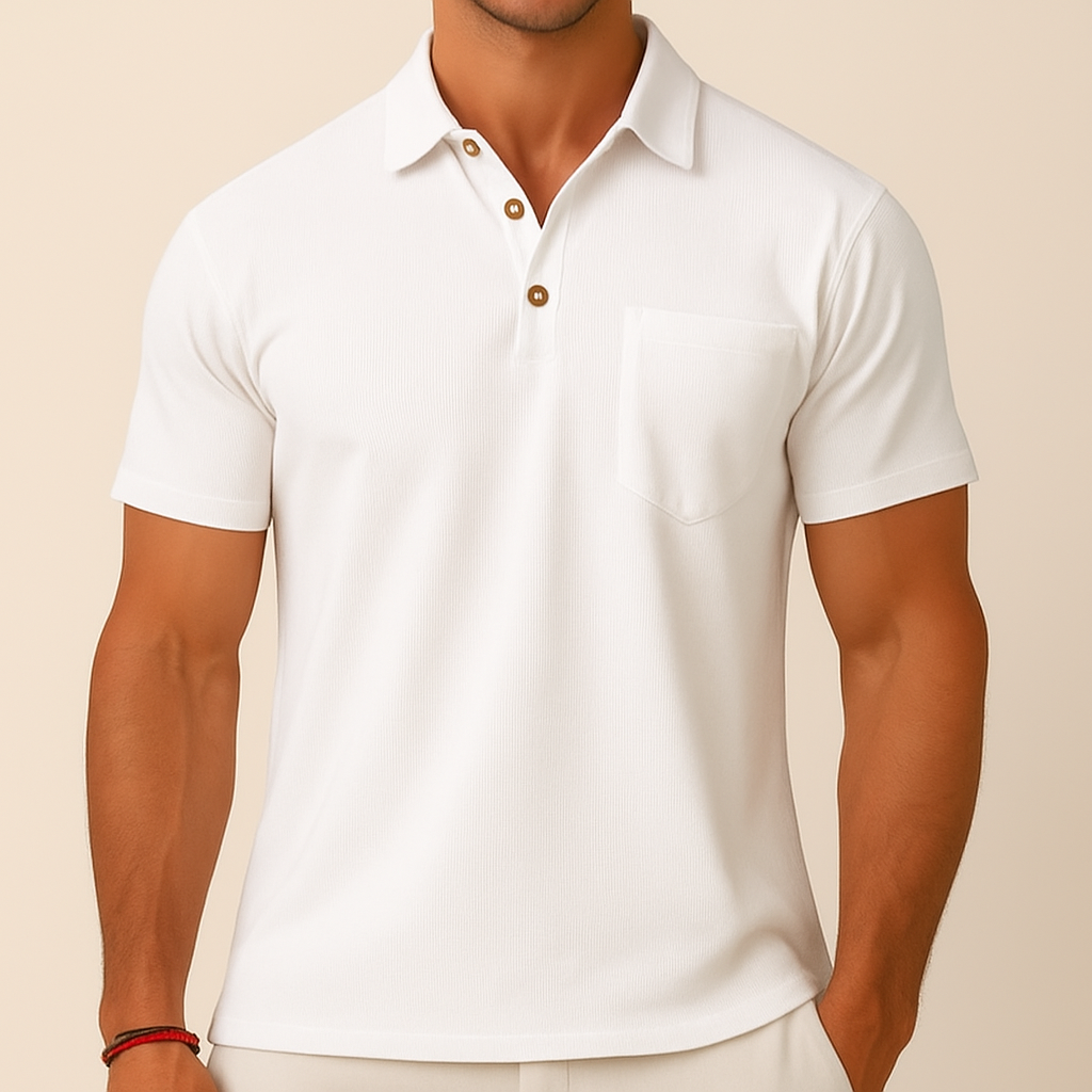 Riviera Linen Pocket Polo