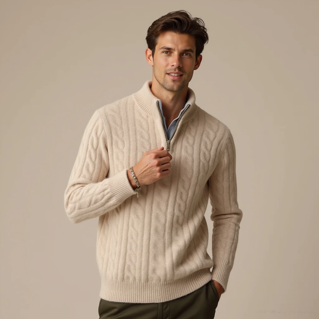 Aspen Cable Knit Half-Zip