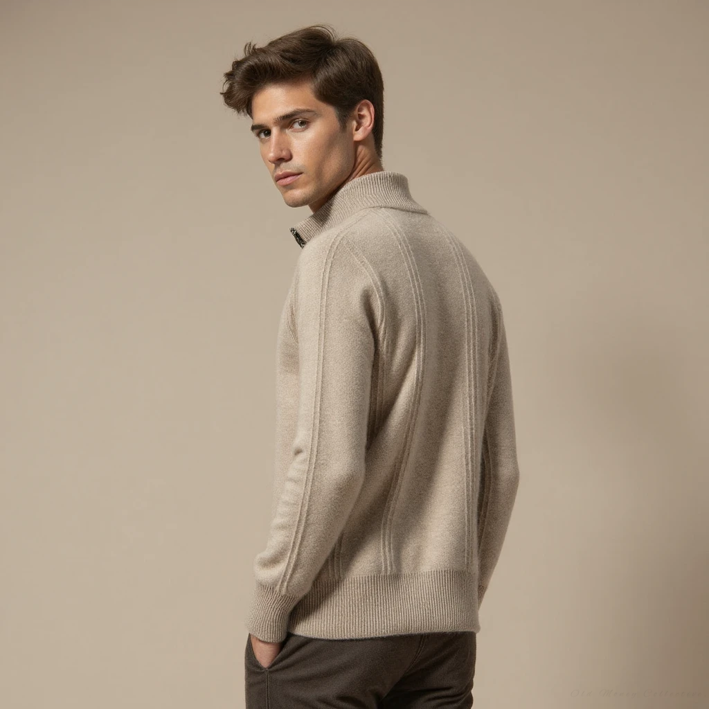 Sorrento Ribbed Cashmere Quarter-Zip